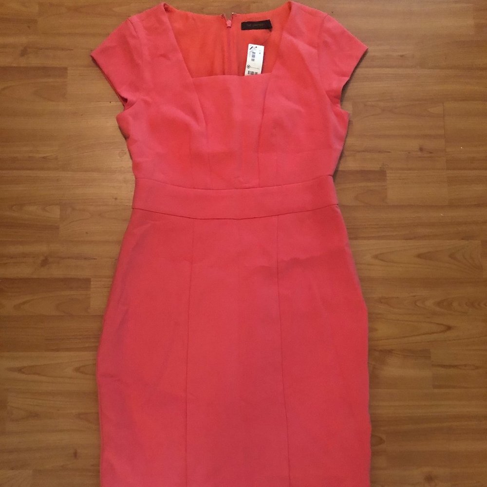 Knee Length Coral Dress (The Limited)